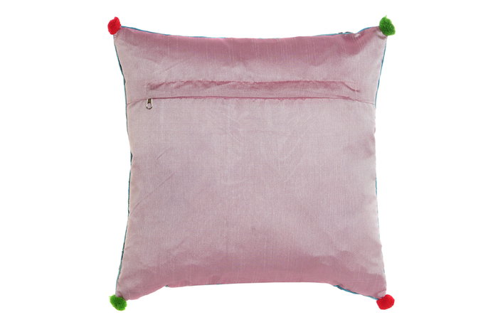 DKD Home Decor Cojín de Algodón con Diseño de Árbol Bordado, Multicolor