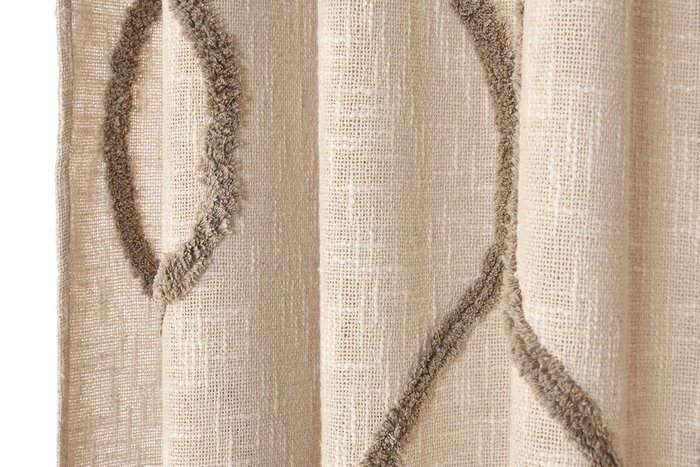 DKD Home Decor Cortina Boho Beige 260 x 140 cm (2 Unidades) DKD Home Decor Cortina Boho Beige 260 x 140 cm (2 Unidades)