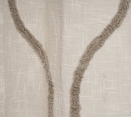 DKD Home Decor Cortina Boho Beige 260 x 140 cm (2 Unidades)