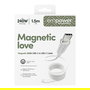 PanzerGlass empower Magnetic Cable USB-C to USB-C 240W, USB 2.0, 1.5m, Color Blanco Plateado, 1 Unidad