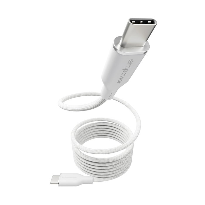 PanzerGlass Cable USB-C a USB-C empower™ by ® Magnetic 240W, 1.5m, Blanco PanzerGlass Cable USB-C a USB-C empower™ by ® Magnetic 240W, 1.5m, Blanco