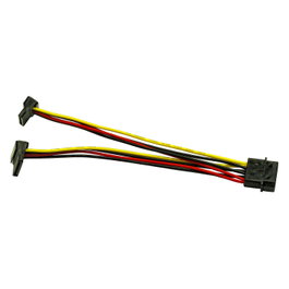 Inter-Tech Adaptador 1x Molex a 2x SATA Power 90° 0,15m
