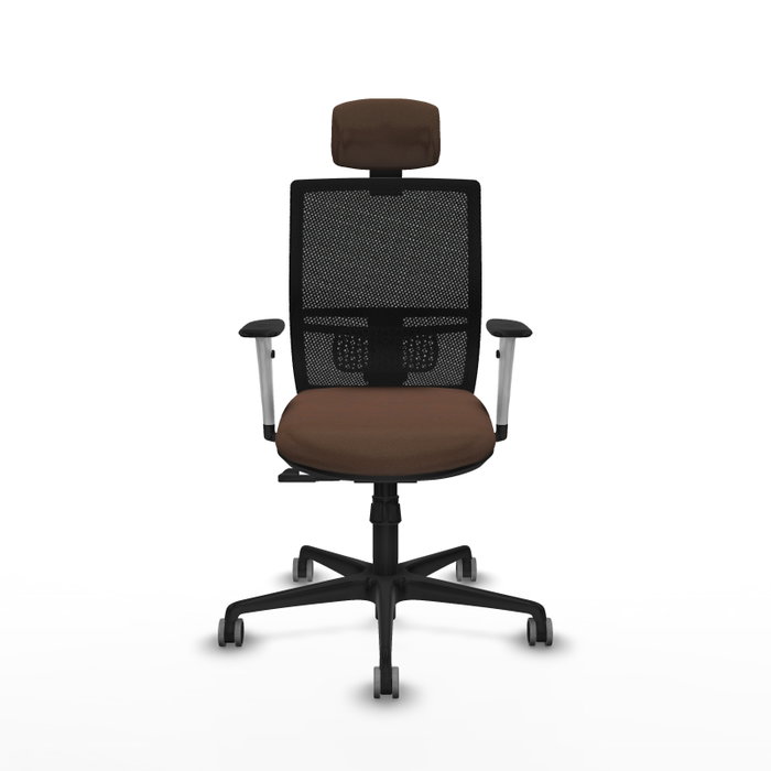 PIQUERAS Y CRESPO Silla de oficina Yunquera con mecanismo Sincro Marrón y Negro PIQUERAS Y CRESPO Silla de oficina Yunquera con mecanismo Sincro Marrón y Negro