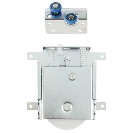 HERRAJES ALK Kit Accesorios Puertas Correderas Armario Espesor 10-16 Hierro Deslizamiento Silencioso