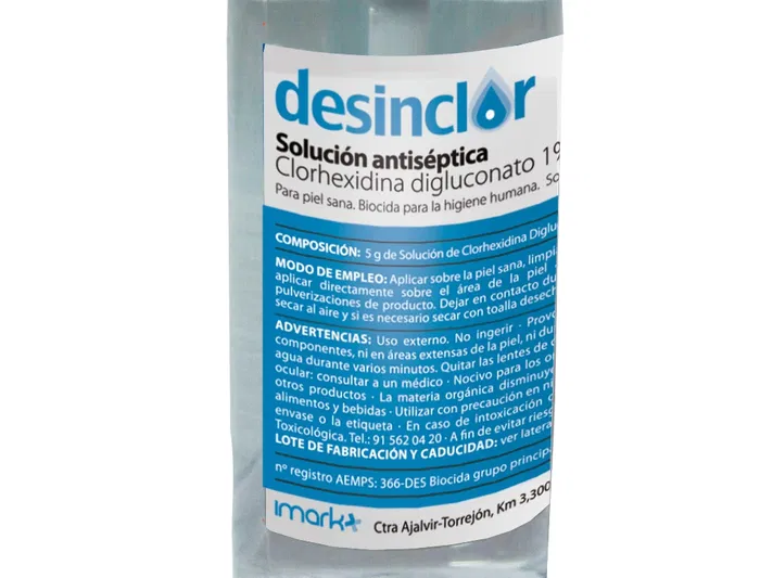 Solución Antiséptica Clorhexidina Desinclor Bote Pulverizador 30 ml