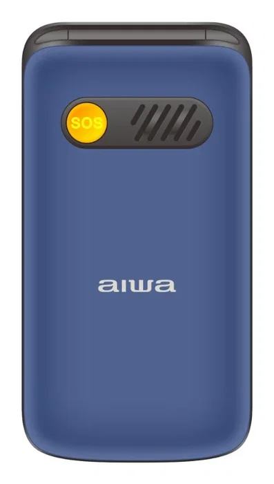 Aiwa Teléfono Móvil Senior 2G FP-30-2G BL, Plegable, Dual SIM, Bluetooth, Botón SOS, Linterna, Azul