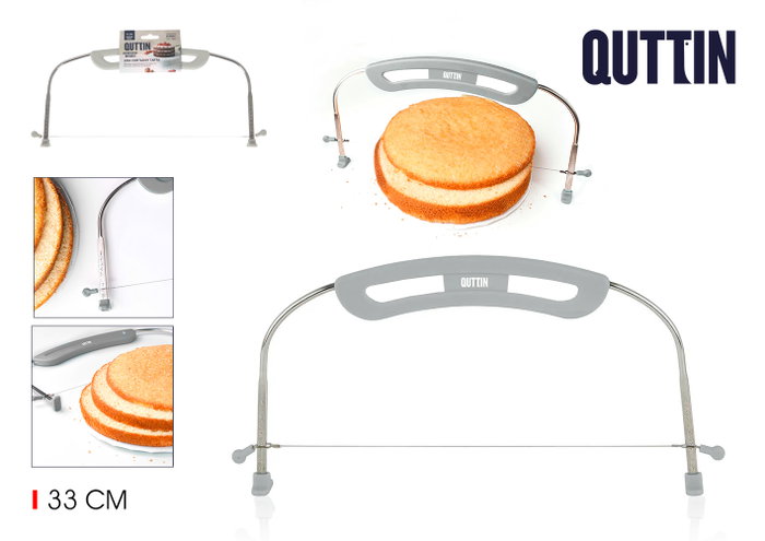 Quttin Lira Cortador Tarta M/Plast. 33 cm (24 Unidades) lifepack Quttin Lira Cortador Tarta M/Plast. 33 cm (24 Unidades) lifepack