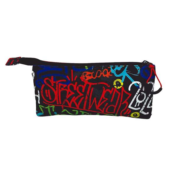 Toybags Estuche Triple Ranking Grafitti 11 x 23 x 5 cm