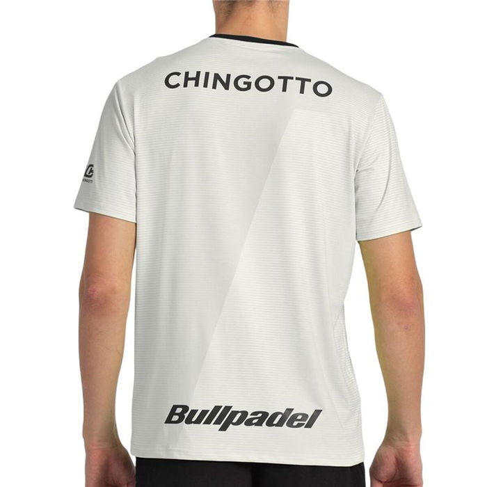 Camiseta de Manga Corta Hombre Bullpadel Chingotto 25I 026 Gris claro Pádel