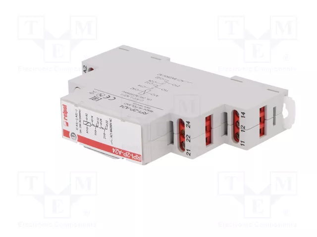 RELPOL RPI-2P-A24 Relé de instalación DPDT 8A 24V AC
