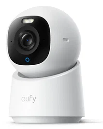 Eufy Indoor Cam E30 Cámara de Seguridad IP Interior WiFi 4K 8MP Visión Nocturna 10m con Almohadilla para Montaje en Techo/Pared/Poste - Blanco