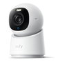 Eufy Indoor Cam E30, Cámara de Seguridad IP WiFi para Interior 4K, Montaje en Pared/Techo/Poste, Blanco, Seguimiento Automático, Visión Nocturna a Color