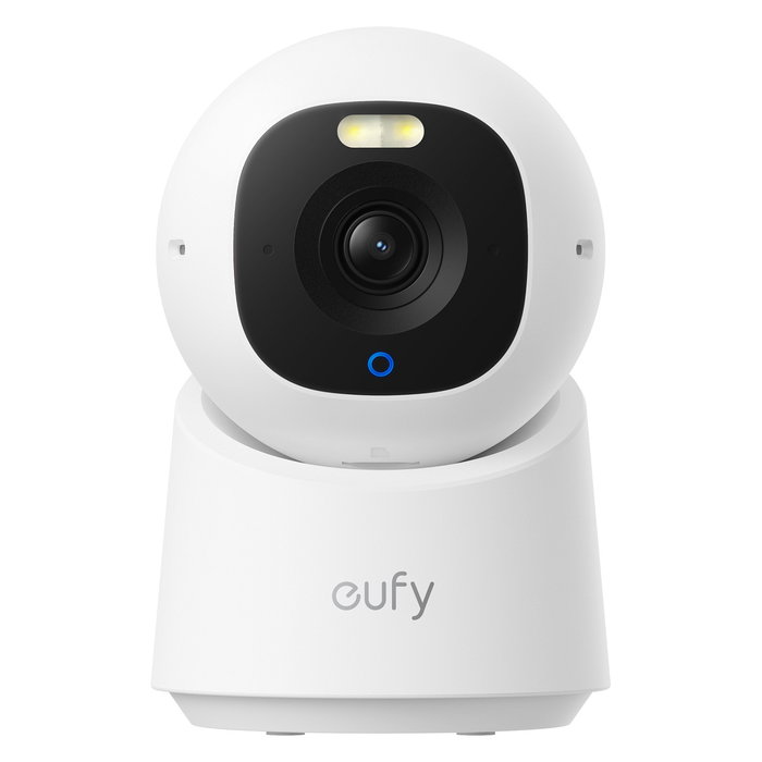 Eufy Indoor Cam E30, Cámara de Seguridad IP WiFi para Interior 4K, Montaje en Pared/Techo/Poste, Blanco, Seguimiento Automático, Visión Nocturna a Color