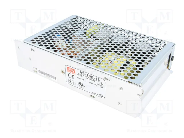 MEAN WELL RS-100 Alimentador de Impulso 100W 15VDC