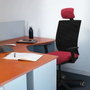PIQUERAS Y CRESPO Silla de oficina Yunquera con mecanismo Sincro/Traslack, Gris y Negro
