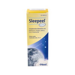 HEEL Sleepeel Gotas 30ml Melatonina, Pasiflora, Melisa, Vitamina B6 y Zinc