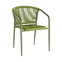 Silla Apilable Aluminio-Rattán Pe 57 X 60 X 77,50 cm (Set de 2)