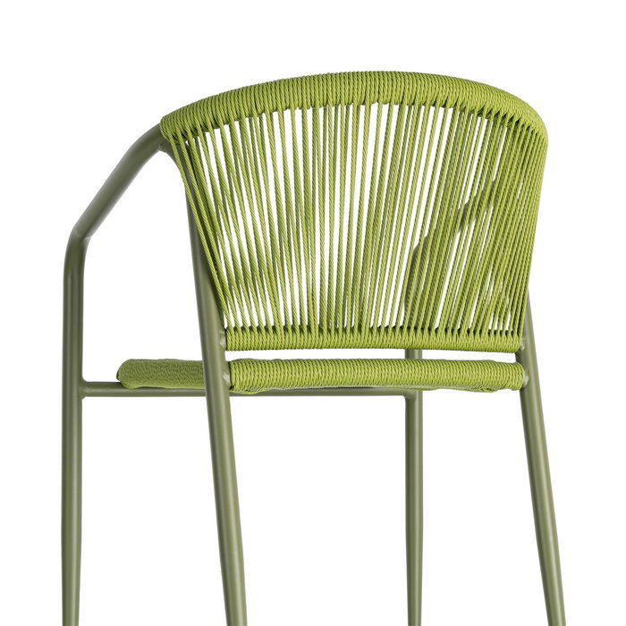 Silla Apilable Aluminio-Rattán Pe 57 X 60 X 77,50 cm (Set de 2) Silla Apilable Aluminio-Rattán Pe 57 X 60 X 77,50 cm (Set de 2)