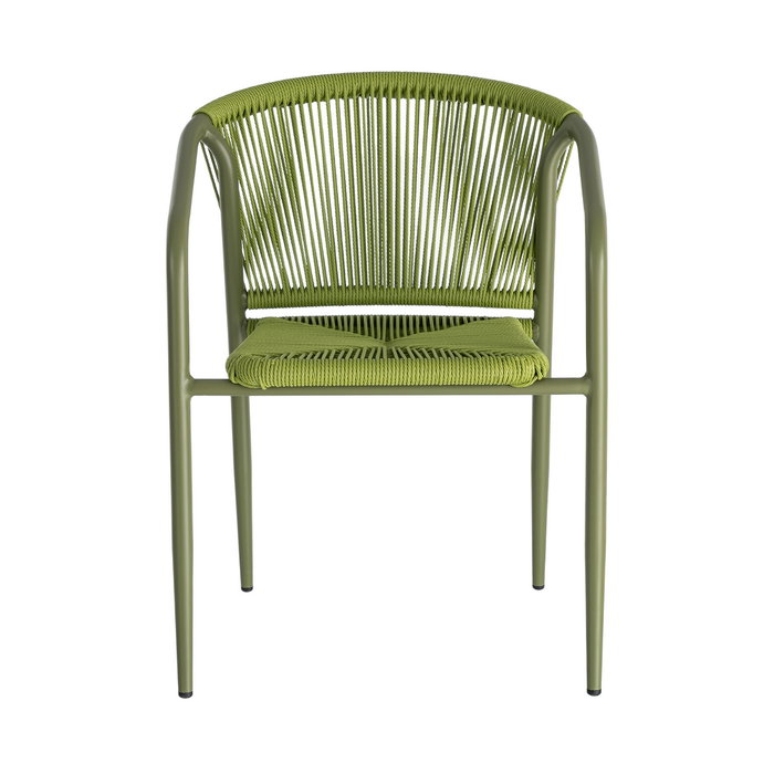 Silla Apilable Aluminio-Rattán Pe 57 X 60 X 77,50 cm (Set de 2) Silla Apilable Aluminio-Rattán Pe 57 X 60 X 77,50 cm (Set de 2)