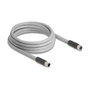 DeLOCK 80540 Cable para sensor/actuador M12 Macho/Hembra 3 m Gris