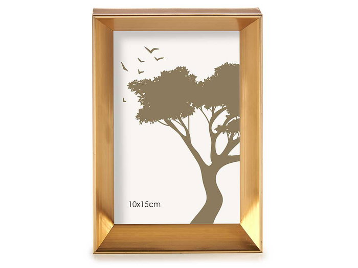 Giftdecor Portafoto Plástico Moldura Oro para Fotos 10x15 cm con Gancho (Set de 24)