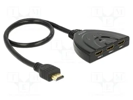 DeLOCK 87619 Conmutador HDMI Bidireccional 3 de 1, 4K 30 Hz