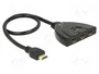 DeLOCK 87619 Conmutador HDMI Bidireccional 3 de 1, 4K 30 Hz