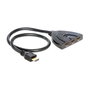 DeLOCK 87619 Conmutador HDMI Bidireccional 3 de 1, 4K 30 Hz