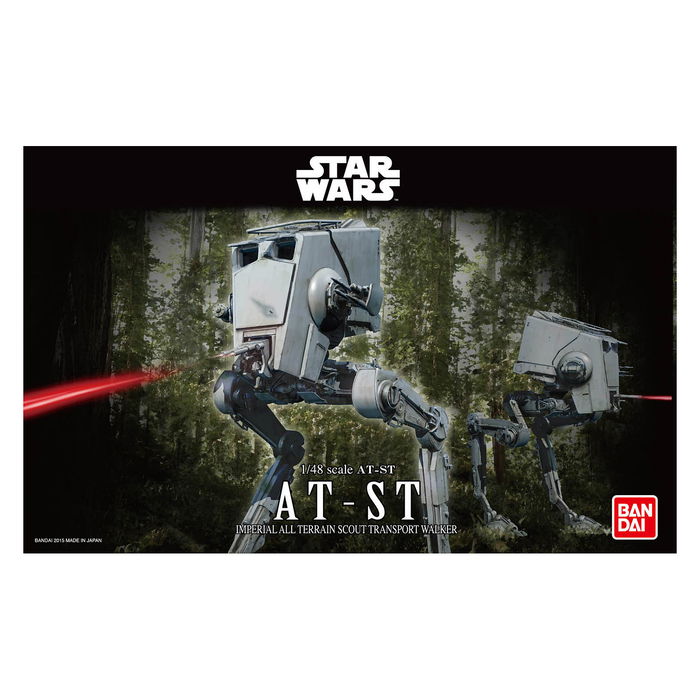 Revell Bandai AT-ST Star Wars Modelo Maqueta Vehículo de Combate Blindado Kit de Montaje 1:48 con Piezas y Pegatinas