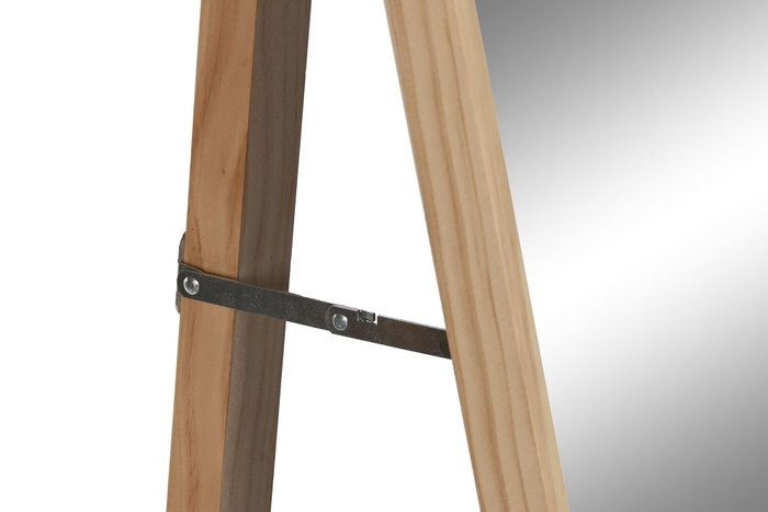 DKD Home Decor Espejo de Vestidor Pino y Cristal Natural 50x40x160 cm