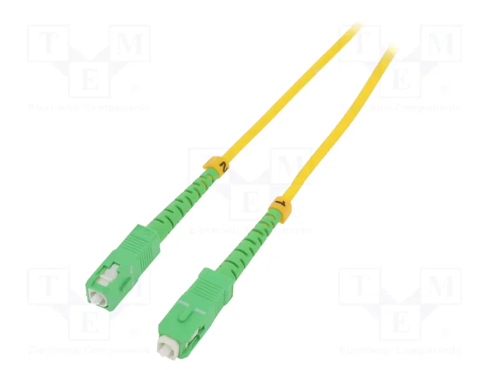 QOLTEC Cable de conexión de fibra óptica SC/APC a SC/APC, 5m, Simplex QOLTEC Cable de conexión de fibra óptica SC/APC a SC/APC, 5m, Simplex