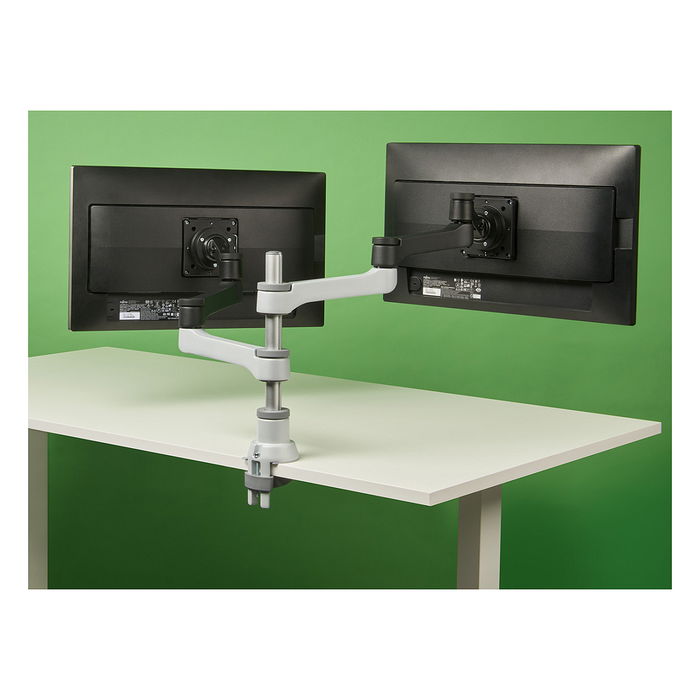 R-GO Monitor Arm R-Go Zepher4 para Monitores de 0" a 32" hasta 8kg por Brazo, 2x TFT, Soporte de Pantalla de Brazo Simple