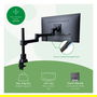 R-GO Monitor Arm R-Go Zepher4 para Monitores de 0" a 32" hasta 8kg por Brazo, 2x TFT, Soporte de Pantalla de Brazo Simple