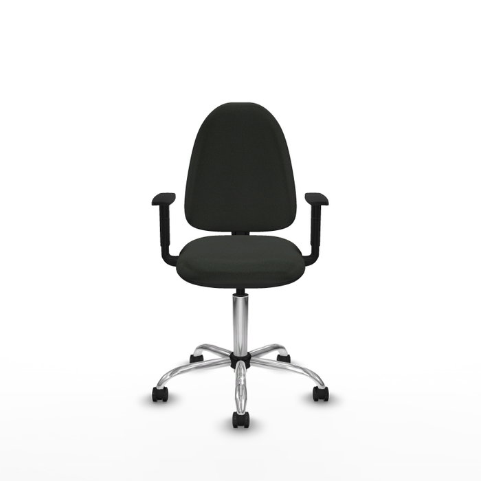 PIQUERAS Y CRESPO Silla de oficina Aýna Negra con Brazos 1D PIQUERAS Y CRESPO Silla de oficina Aýna Negra con Brazos 1D