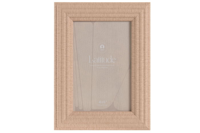 DKD Home Decor Marco de Foto 10x15 Blanco Beige Scandi 1.7 x 20 x 15 cm (12 Unidades)