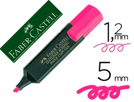 Faber castell Rotulador Textliner 48 Rosa Fluorescente Trazo 1/5mm