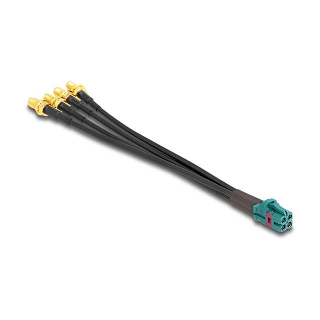 DeLOCK Cable coaxial Mini FAKRA Z a 4 x SMA tipo-A Premium, 0,2 m DeLOCK Cable coaxial Mini FAKRA Z a 4 x SMA tipo-A Premium, 0,2 m