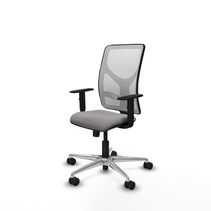 PIQUERAS Y CRESPO Silla de oficina Motilla con mecanismo Sincro, Gris y Blanco PIQUERAS Y CRESPO Silla de oficina Motilla con mecanismo Sincro, Gris y Blanco