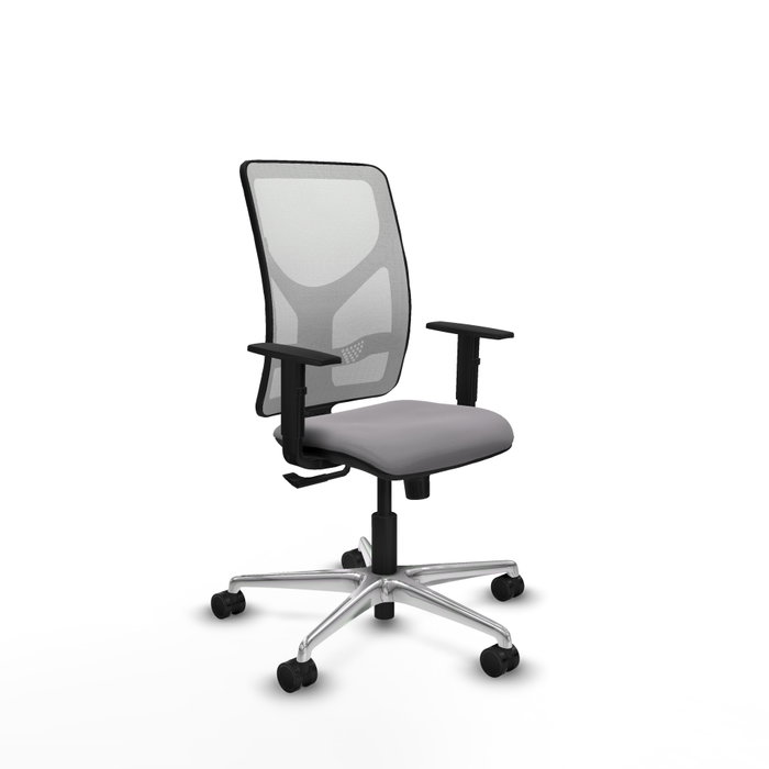 PIQUERAS Y CRESPO Silla de oficina Motilla con mecanismo Sincro, Gris y Blanco PIQUERAS Y CRESPO Silla de oficina Motilla con mecanismo Sincro, Gris y Blanco