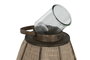 DKD Home Decor Portavelas de Yute y Bambú Natural 41,5x41,5x72 cm