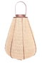 DKD Home Decor Portavelas de Yute y Bambú Natural 41,5x41,5x72 cm