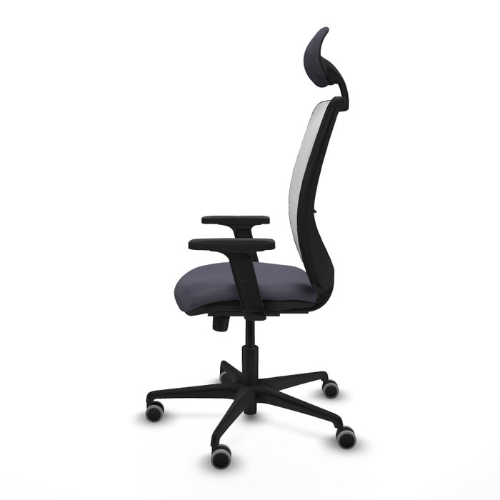 PIQUERAS Y CRESPO Silla de oficina Zulema con Mecanismo Sincro, Gris oscuro y Blanco PIQUERAS Y CRESPO Silla de oficina Zulema con Mecanismo Sincro, Gris oscuro y Blanco