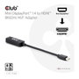 Club 3D CAC-1188 Adaptador Mini DisplayPort a HDMI 2.1 HDR 8K60Hz 0.09m Negro