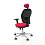 PIQUERAS Y CRESPO Silla de oficina Jorquera con mecanismo Sincro/Traslack Rojo/Negro