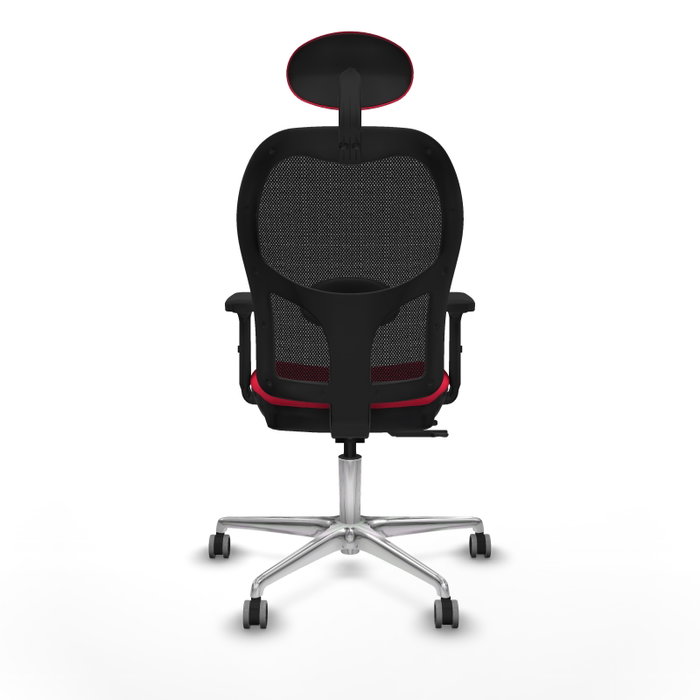 PIQUERAS Y CRESPO Silla de oficina Jorquera con mecanismo Sincro/Traslack Rojo/Negro PIQUERAS Y CRESPO Silla de oficina Jorquera con mecanismo Sincro/Traslack Rojo/Negro