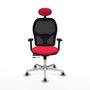 PIQUERAS Y CRESPO Silla de oficina Jorquera con mecanismo Sincro/Traslack Rojo/Negro