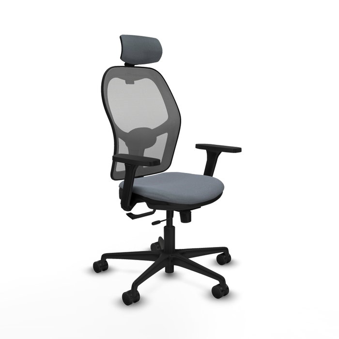 PIQUERAS Y CRESPO Silla de oficina Jorquera con mecanismo Sincro/Traslack Gris PIQUERAS Y CRESPO Silla de oficina Jorquera con mecanismo Sincro/Traslack Gris