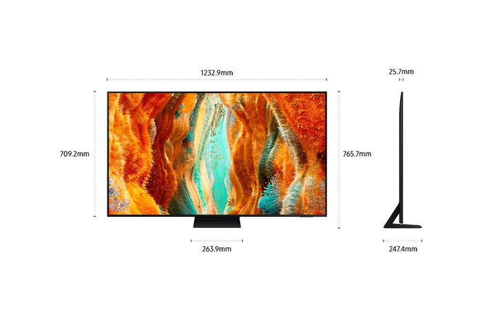 Samsung TV 55" Neo QLED 4K QN70F Smart TV Vision AI 2025 - Procesador NQ4 AI Gen2, 144Hz, Gaming Hub