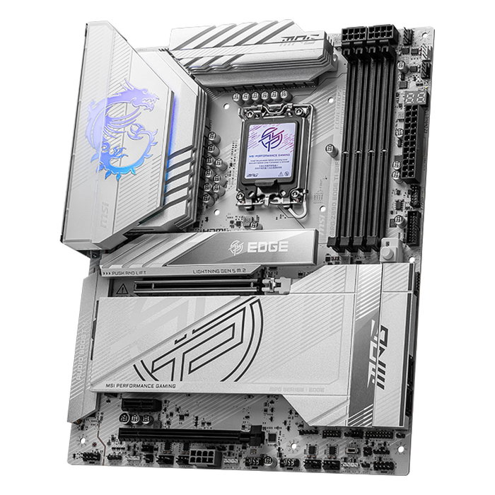 MSI MPG Z890 Edge Ti WiFi Placa Base Intel Z890 LGA 1851 para Core Ultra Serie 2, Wi-Fi 7, Bluetooth 5.4, ATX, Blanco MSI MPG Z890 Edge Ti WiFi Placa Base Intel Z890 LGA 1851 para Core Ultra Serie 2, Wi-Fi 7, Bluetooth 5.4, ATX, Blanco