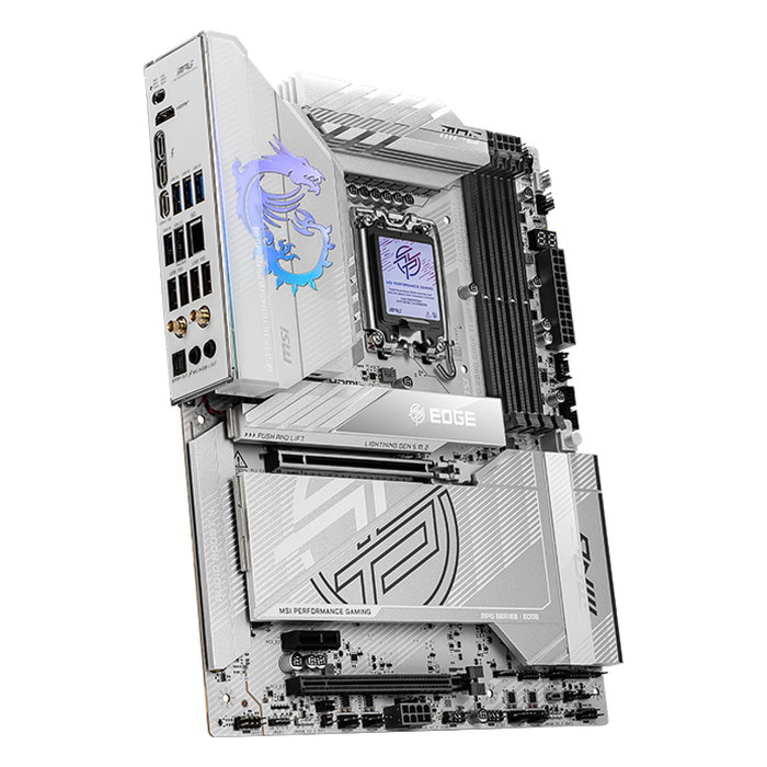 MSI MPG Z890 Edge Ti WiFi Placa Base Intel Z890 LGA 1851 para Core Ultra Serie 2, Wi-Fi 7, Bluetooth 5.4, ATX, Blanco MSI MPG Z890 Edge Ti WiFi Placa Base Intel Z890 LGA 1851 para Core Ultra Serie 2, Wi-Fi 7, Bluetooth 5.4, ATX, Blanco